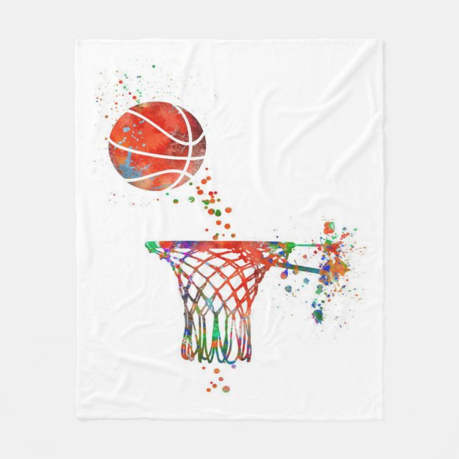 Basketballschuh Fleecedecke (Vorderseite)