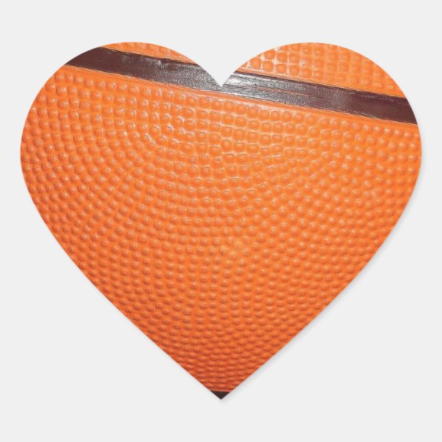 Basketballschuh Herz-Aufkleber (Vorderseite)