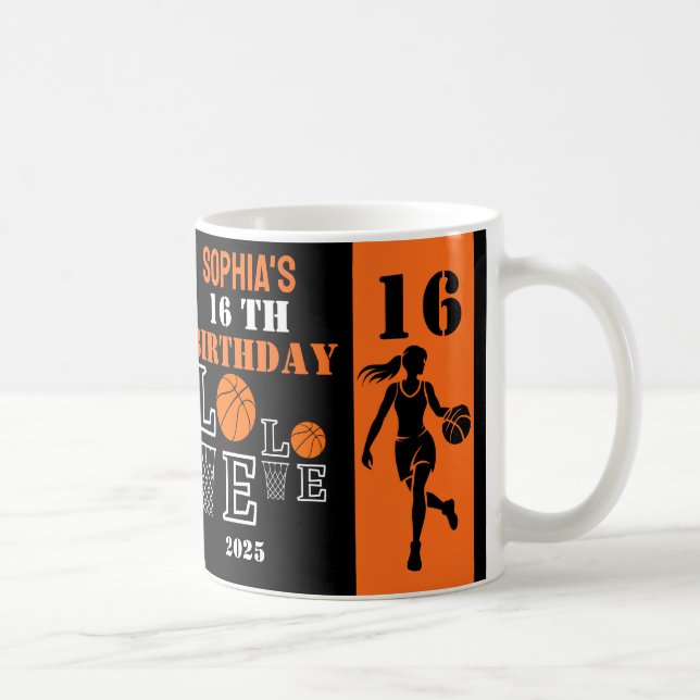 Basketballschuhe, Basketball-Spieler Geburtstagsge Kaffeetasse (Rechts)