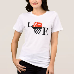 Basketballschuhe, Basketball-Spielergeschenk Tri-Blend Shirt