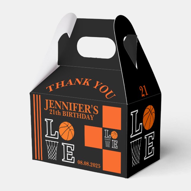 Basketballschuhe, Basketballspieler Geburtstag Geschenkschachtel (Vorderseite)