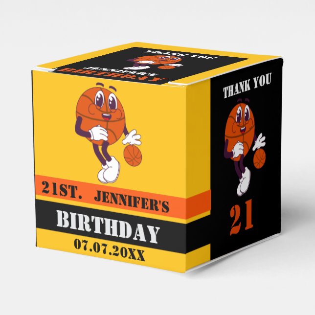 Basketballschuhe, Basketballspielgeschenk, Geburts Geschenkschachtel (Vorderseite)
