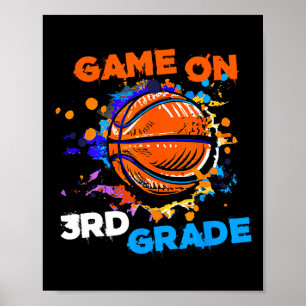 Basketballspiel am 3. poster