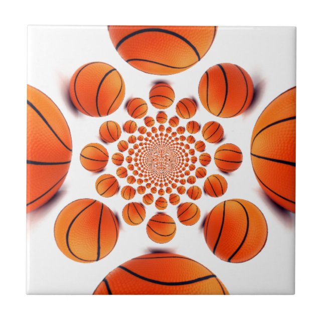 Basketballspiel: Court Vision Kaleida Fliese (Vorderseite)