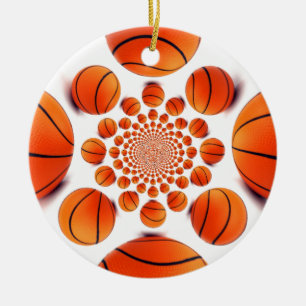 Basketballspiel: Court Vision Kaleida Keramikornament