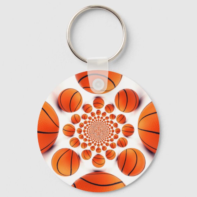 Basketballspiel: Court Vision Kaleida Schlüsselanhänger (Vorderseite)