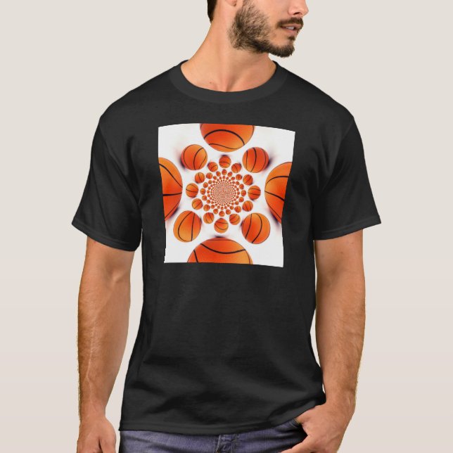 Basketballspiel: Court Vision Kaleida T-Shirt (Vorderseite)