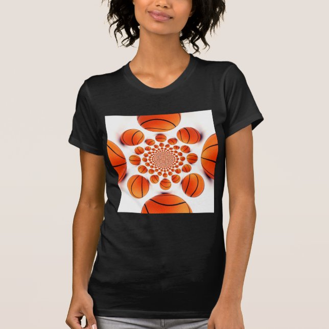 Basketballspiel: Court Vision Kaleida T-Shirt (Vorderseite)