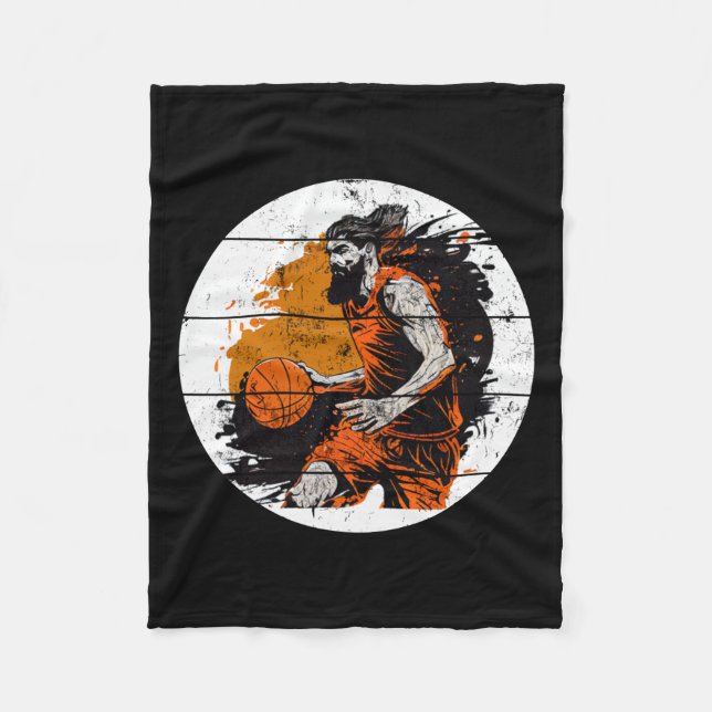 Basketballspieler 1 (2) fleecedecke (Vorderseite)