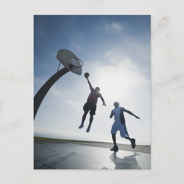 Basketballspieler 5 postkarte (Vorderseite)