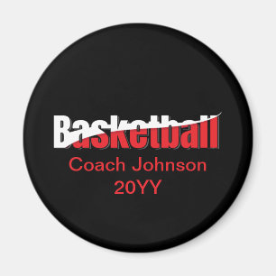 Basketballspieler Abstract Swish - Wortkunst Magnet