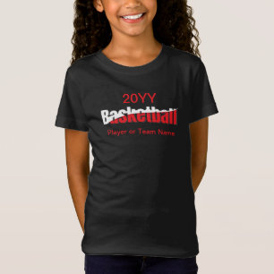 Basketballspieler Abstract Swish - Wortkunst T-Shirt