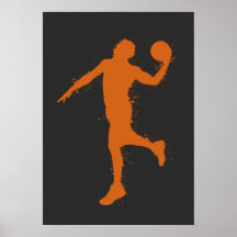 Basketballspieler - Abstrakter Aquarellstil