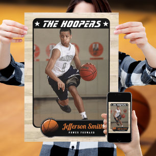 Basketballspieler anpassbar poster