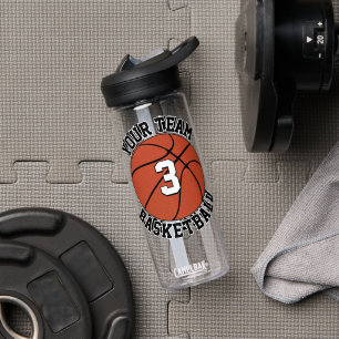 Basketballspieler Benutzerdefinierter Teamname und Trinkflasche