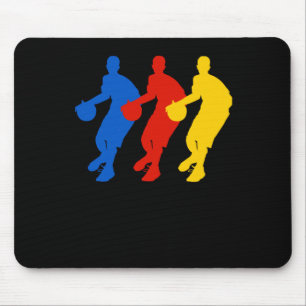 Basketballspieler (BH für dunkle Shirts) Mousepad
