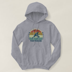 Basketballspieler, der Vintagen Retro-Sonnenunterg Hoodie