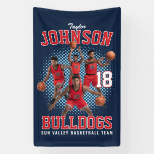 Basketballspieler individuelles Foto Bootleg Sport Banner