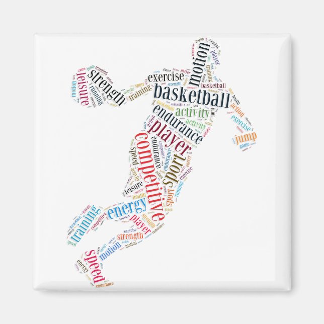 Basketballspieler Magnet (Vorne)