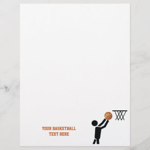 Basketballspieler mit eigenem Ball-Flyer