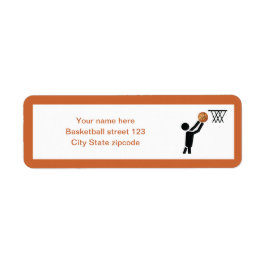 Basketballspieler nach Ball