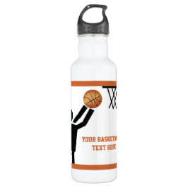 Basketballspieler nach Ball Trinkflasche