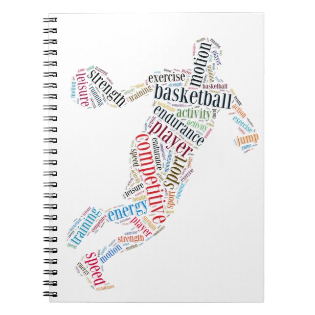 Basketballspieler Notizblock (Vorderseite)