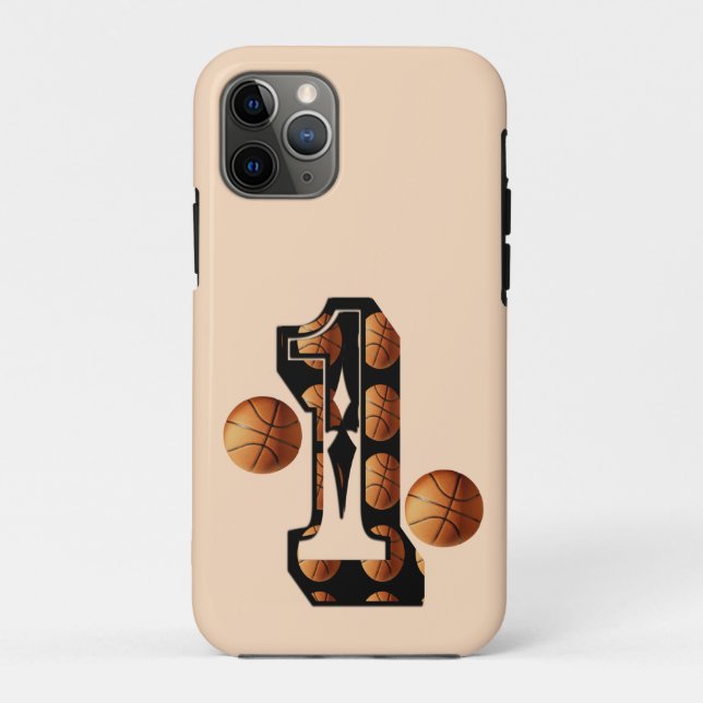 Basketballspieler Nummer eins mit Basketball, Case-Mate iPhone Hülle (Rückseite)