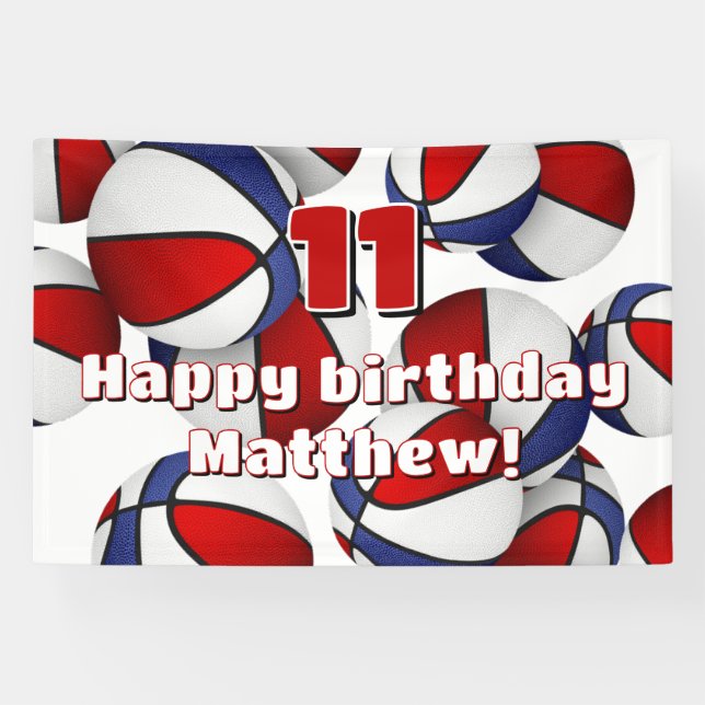 Basketballspieler Party Banner (Horizontal)