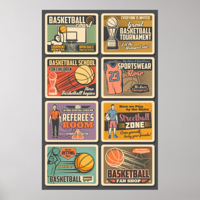 Basketballspieler Poster (Vorne)