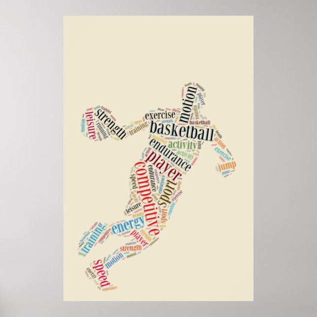 Basketballspieler Poster (Vorne)