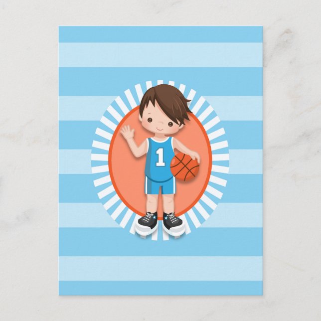 Basketballspieler Postkarte (Vorderseite)
