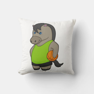 Basketballspieler Reiter Basketball Kissen