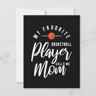 Basketballspieler ruft mich Mama an Dankeskarte