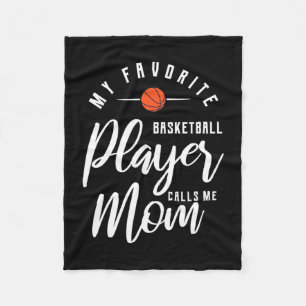 Basketballspieler ruft mich Mama an Fleecedecke