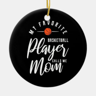 Basketballspieler ruft mich Mama an Keramik Ornament