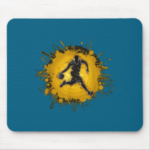 Basketballspieler-Silhouette Mousepad