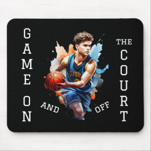 Basketballspieler-Spiel auf  Mousepad