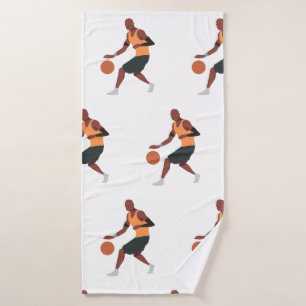 Basketballspieler spielen Badetuch Badehandtuch