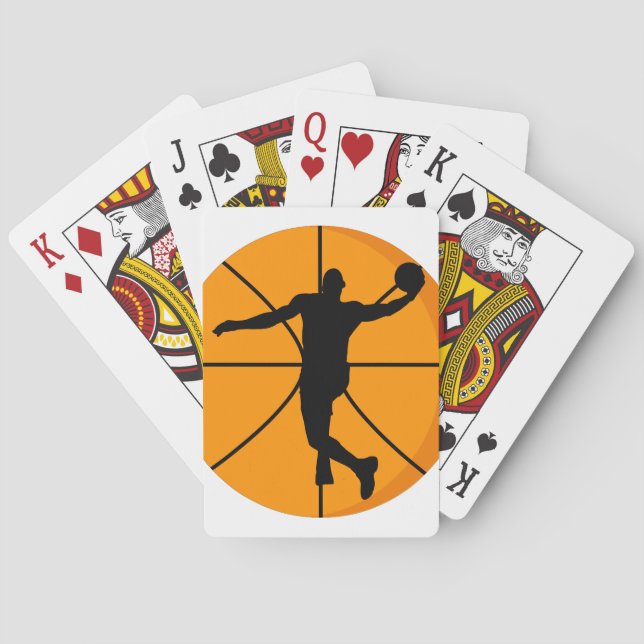 Basketballspieler. Spielkarten (Rückseite)