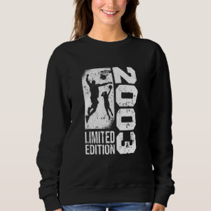 Basketballspieler Vintag geboren 2003 Geburtstagsk Sweatshirt