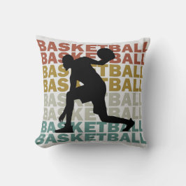 Basketballspieler Vintager Retrostil Kissen
