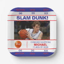 Basketballspieler-Zulassungsticket Absolvent
