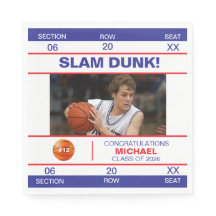 Basketballspieler-Zulassungsticket Absolvent
