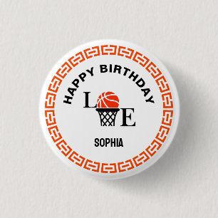 Basketballspielerin Mädchen, Basketball Mädchen Ge Button