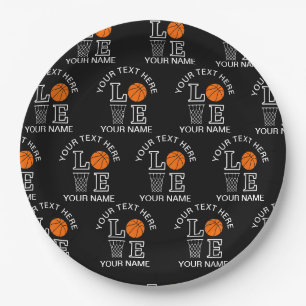 Basketballspielerin Mädchen, Basketball Mädchen Ge Pappteller