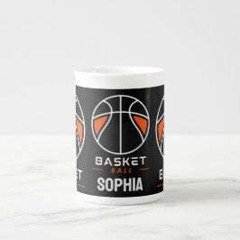 Basketballspielerin Mädchen, Basketball Mädchen Ge Prozellantasse