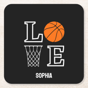 Basketballspielerin Mädchen, Basketball Mädchen Ge Rechteckiger Pappuntersetzer