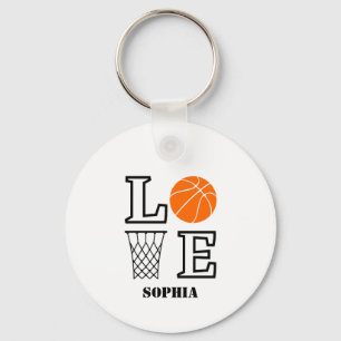 Basketballspielerin Mädchen, Basketball Mädchen Ge Schlüsselanhänger