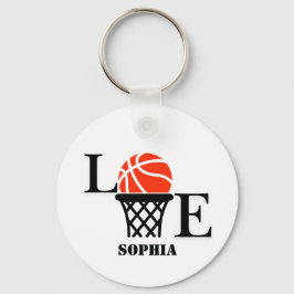 Basketballspielerin Mädchen, Basketball Mädchen Ge Schlüsselanhänger